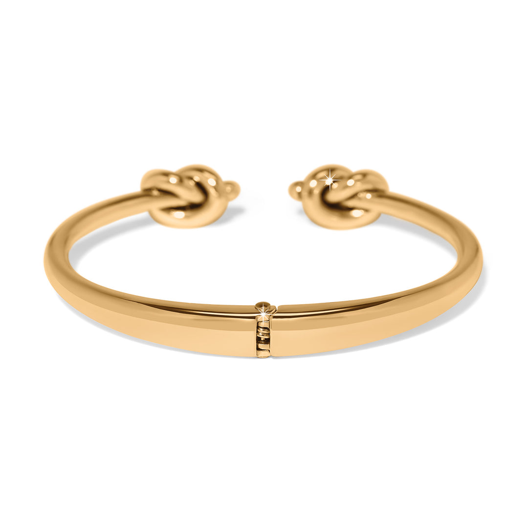 Brighton Interlok Single Knot Open Hinge Bangle-01-Jewelry-Brighton-Market Street Nest, Fashionable Clothing, Shoes and Home Décor Located in Mabank, TX