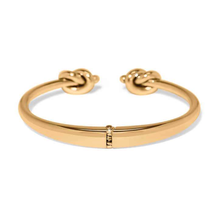 Brighton Interlok Single Knot Open Hinge Bangle-01-Jewelry-Brighton-Market Street Nest, Fashionable Clothing, Shoes and Home Décor Located in Mabank, TX