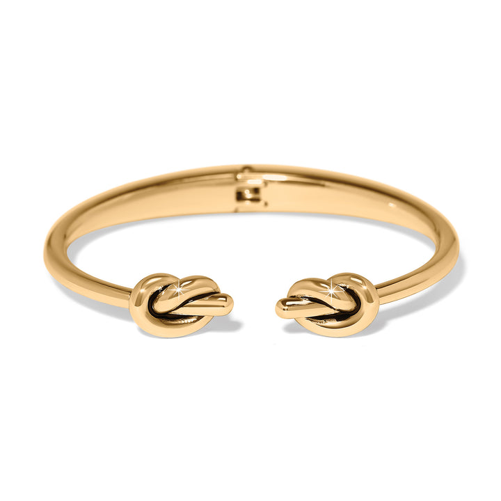 Brighton Interlok Single Knot Open Hinge Bangle-01-Jewelry-Brighton-Market Street Nest, Fashionable Clothing, Shoes and Home Décor Located in Mabank, TX