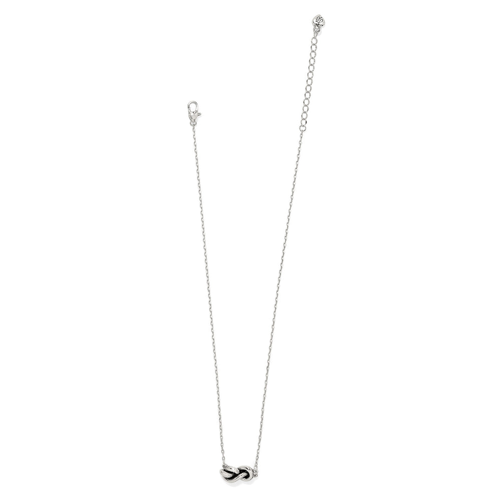 Brighton Interlok Single Knot Petite Necklace-01-Jewelry-Brighton-Market Street Nest, Fashionable Clothing, Shoes and Home Décor Located in Mabank, TX