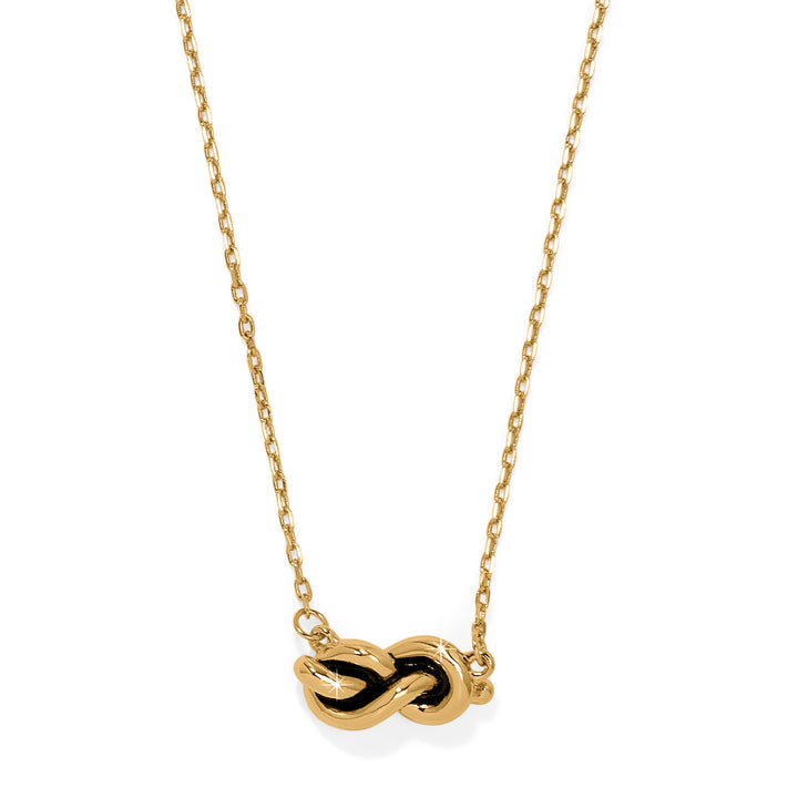 Brighton Interlok Single Knot Petite Necklace-01-Jewelry-Brighton-Market Street Nest, Fashionable Clothing, Shoes and Home Décor Located in Mabank, TX