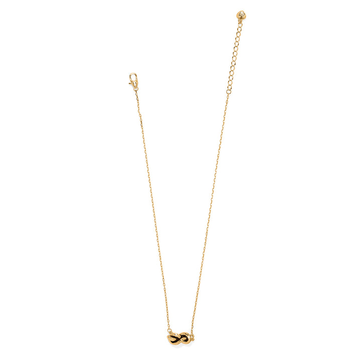 Brighton Interlok Single Knot Petite Necklace-01-Jewelry-Brighton-Market Street Nest, Fashionable Clothing, Shoes and Home Décor Located in Mabank, TX