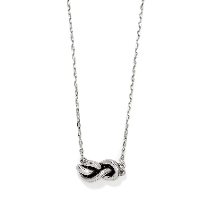 Brighton Interlok Single Knot Petite Necklace-01-Jewelry-Brighton-Market Street Nest, Fashionable Clothing, Shoes and Home Décor Located in Mabank, TX