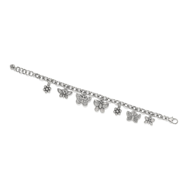 Brighton La Tulipe Butterfly Charm Bracelet-01-Jewelry-Brighton-Market Street Nest, Fashionable Clothing, Shoes and Home Décor Located in Mabank, TX