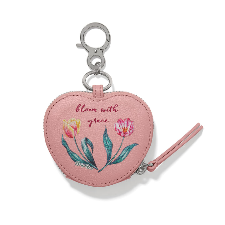 Brighton La Tulipe Heart Pouch Handbag Fob-07-Handbags-Brighton-Market Street Nest, Fashionable Clothing, Shoes and Home Décor Located in Mabank, TX