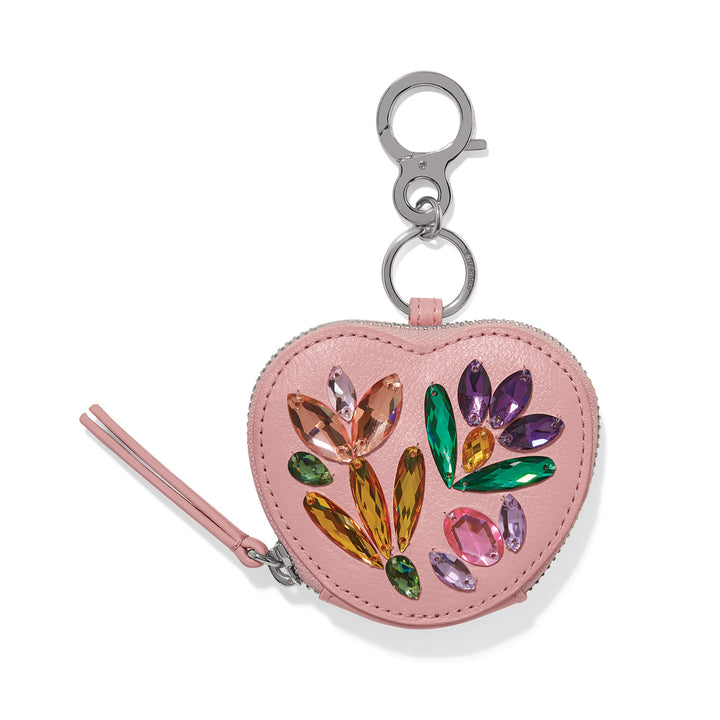 Brighton La Tulipe Heart Pouch Handbag Fob-07-Handbags-Brighton-Market Street Nest, Fashionable Clothing, Shoes and Home Décor Located in Mabank, TX
