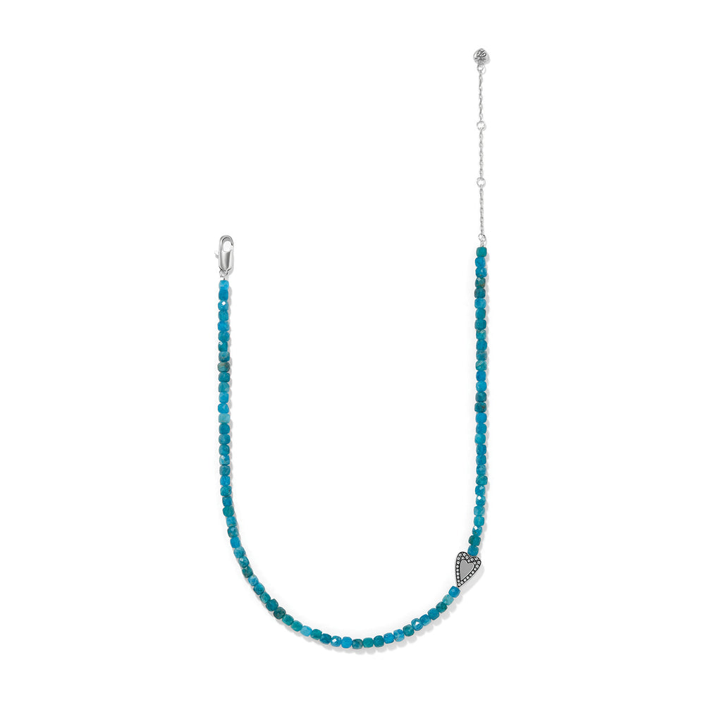 Brighton Love Message Be Bold Teal Necklace-01-Jewelry-Brighton-Market Street Nest, Fashionable Clothing, Shoes and Home Décor Located in Mabank, TX