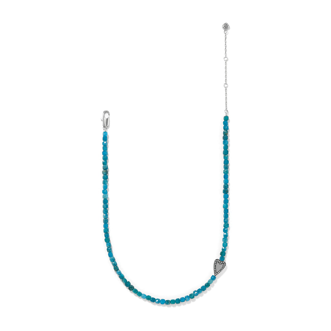 Brighton Love Message Be Bold Teal Necklace-01-Jewelry-Brighton-Market Street Nest, Fashionable Clothing, Shoes and Home Décor Located in Mabank, TX