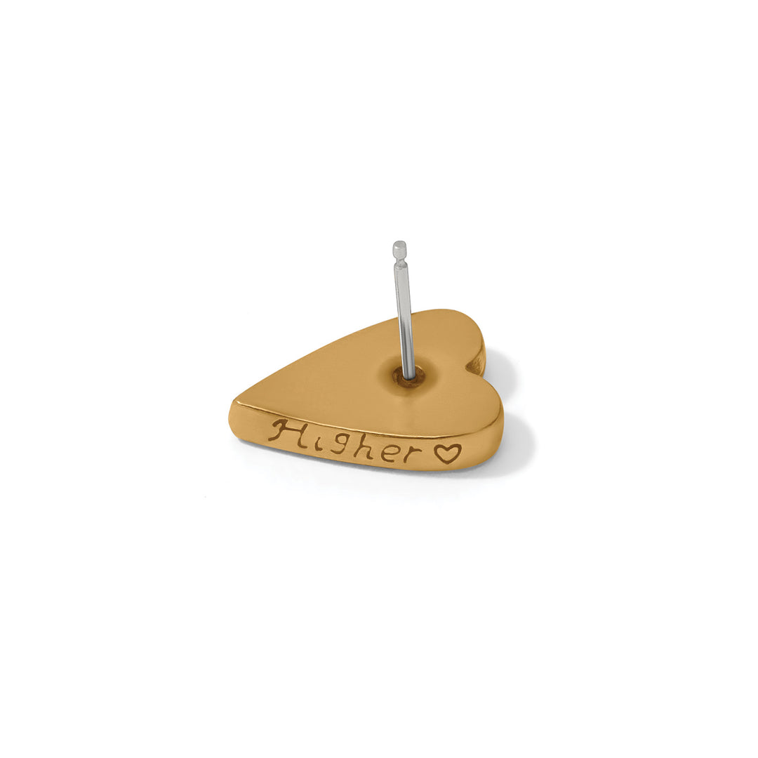 Brighton Love Messages Higher Love Heart Post Earrings-01-Jewelry-Brighton-Market Street Nest, Fashionable Clothing, Shoes and Home Décor Located in Mabank, TX