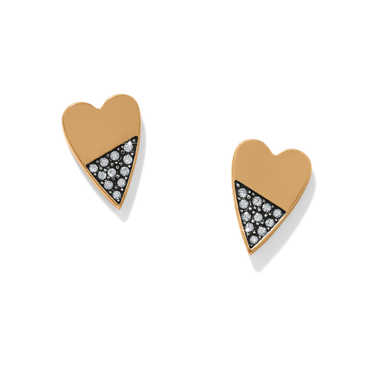 Brighton Love Messages Higher Love Heart Post Earrings-01-Jewelry-Brighton-Market Street Nest, Fashionable Clothing, Shoes and Home Décor Located in Mabank, TX