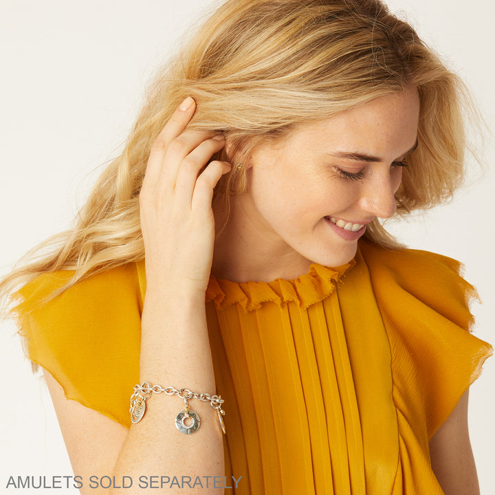 Brighton Luxe Link Charm Bracelet | Silver-01-Jewelry-Brighton-Market Street Nest, Fashionable Clothing, Shoes and Home Décor Located in Mabank, TX