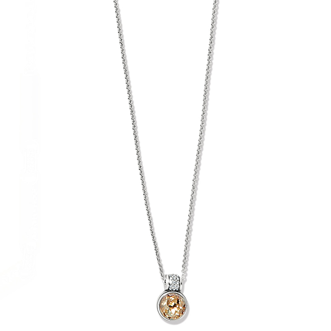 Brighton Meridian Aurora Petite Necklace Silver-Golden-Necklaces-Brighton-Market Street Nest, Fashionable Clothing, Shoes and Home Décor Located in Mabank, TX