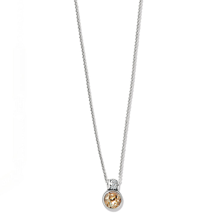 Brighton Meridian Aurora Petite Necklace Silver-Golden-Necklaces-Brighton-Market Street Nest, Fashionable Clothing, Shoes and Home Décor Located in Mabank, TX
