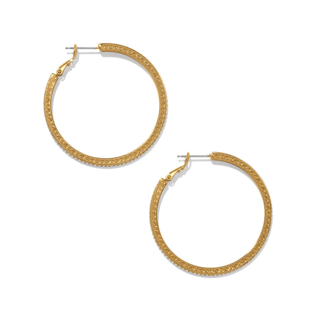 Brighton Meridian Eclipse Thin Large Hoop Earrings-01-Jewelry-Brighton-Market Street Nest, Fashionable Clothing, Shoes and Home Décor Located in Mabank, TX