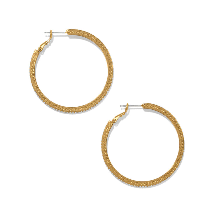Brighton Meridian Eclipse Thin Large Hoop Earrings-01-Jewelry-Brighton-Market Street Nest, Fashionable Clothing, Shoes and Home Décor Located in Mabank, TX