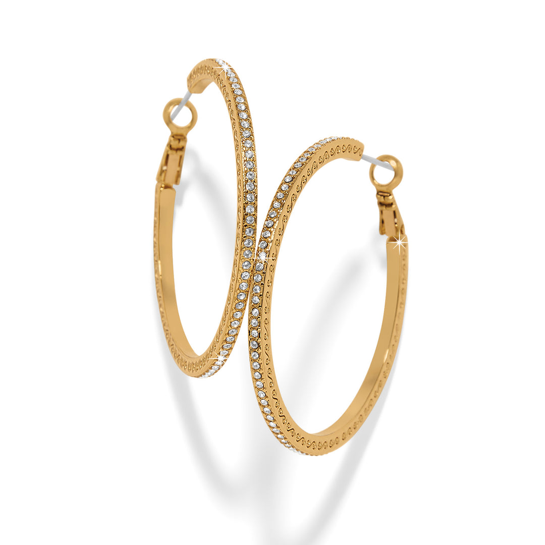 Brighton Meridian Eclipse Thin Large Hoop Earrings-01-Jewelry-Brighton-Market Street Nest, Fashionable Clothing, Shoes and Home Décor Located in Mabank, TX