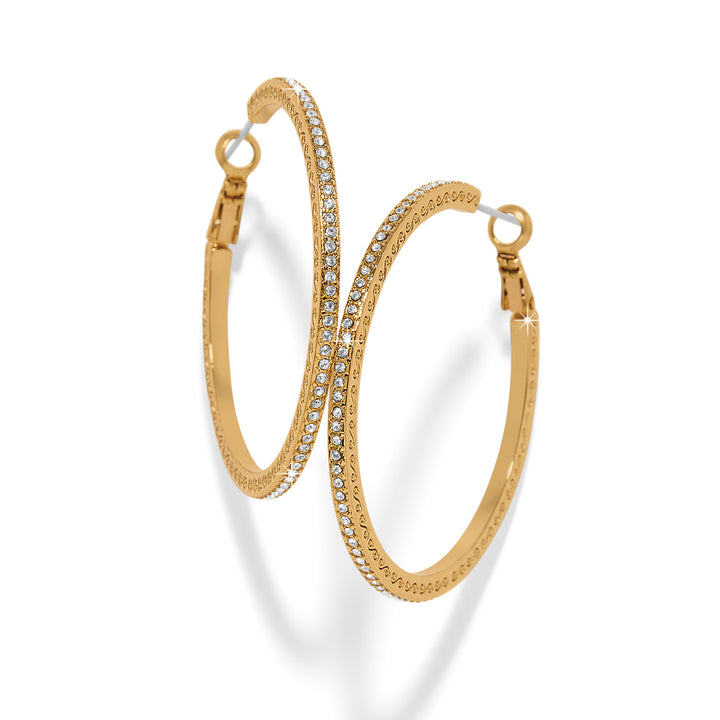 Brighton Meridian Eclipse Thin Large Hoop Earrings-01-Jewelry-Brighton-Market Street Nest, Fashionable Clothing, Shoes and Home Décor Located in Mabank, TX