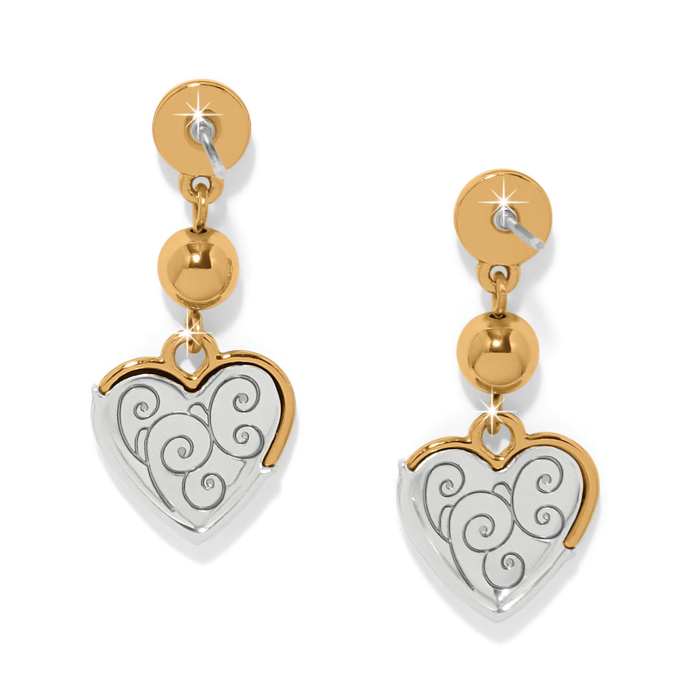 Brighton Meridian Petite Heart Wave Post Earrings-01-Jewelry-Brighton-Market Street Nest, Fashionable Clothing, Shoes and Home Décor Located in Mabank, TX