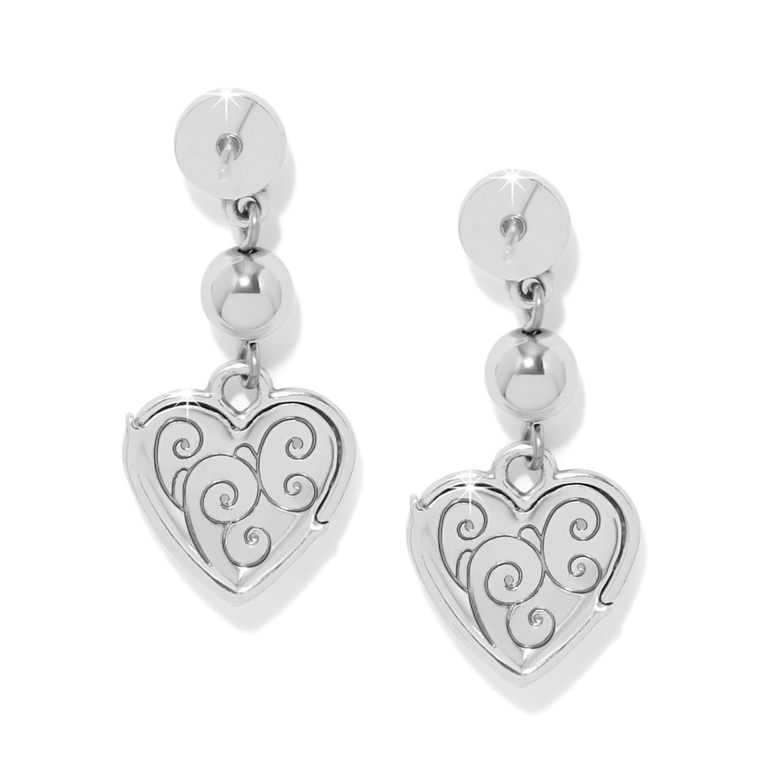 Brighton Meridian Petite Heart Wave Post Earrings-01-Jewelry-Brighton-Market Street Nest, Fashionable Clothing, Shoes and Home Décor Located in Mabank, TX