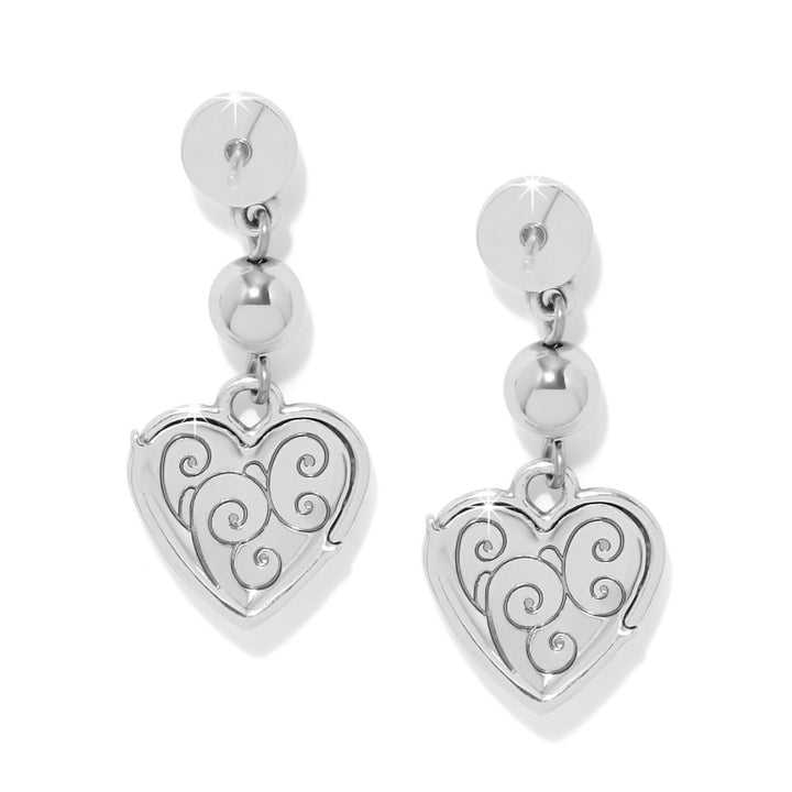 Brighton Meridian Petite Heart Wave Post Earrings-01-Jewelry-Brighton-Market Street Nest, Fashionable Clothing, Shoes and Home Décor Located in Mabank, TX