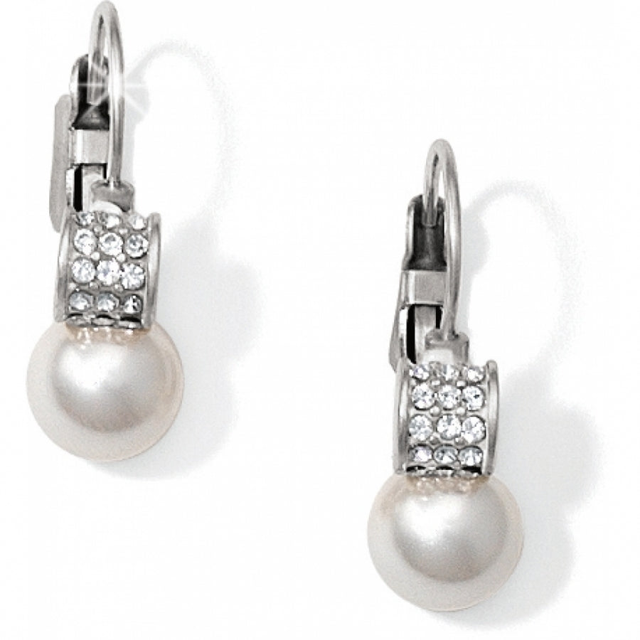Brighton Meridian Petite Pearl Leverback Earrings-01-Jewelry-Brighton-Market Street Nest, Fashionable Clothing, Shoes and Home Décor Located in Mabank, TX