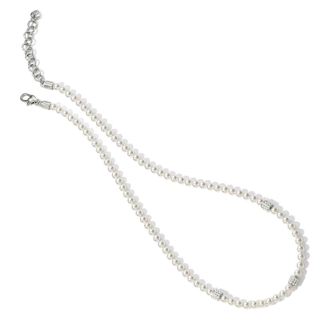Brighton Meridian Petite Pearl Station Necklace-01-Jewelry-Brighton-Market Street Nest, Fashionable Clothing, Shoes and Home Décor Located in Mabank, TX