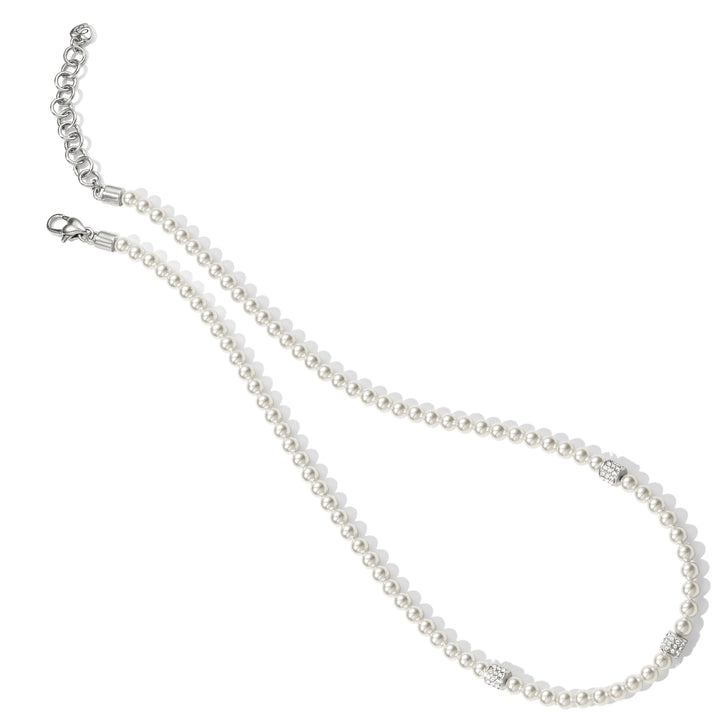 Brighton Meridian Petite Pearl Station Necklace-01-Jewelry-Brighton-Market Street Nest, Fashionable Clothing, Shoes and Home Décor Located in Mabank, TX