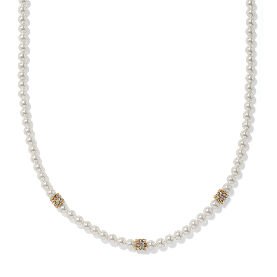 Brighton Meridian Petite Pearl Station Necklace-01-Jewelry-Brighton-Market Street Nest, Fashionable Clothing, Shoes and Home Décor Located in Mabank, TX
