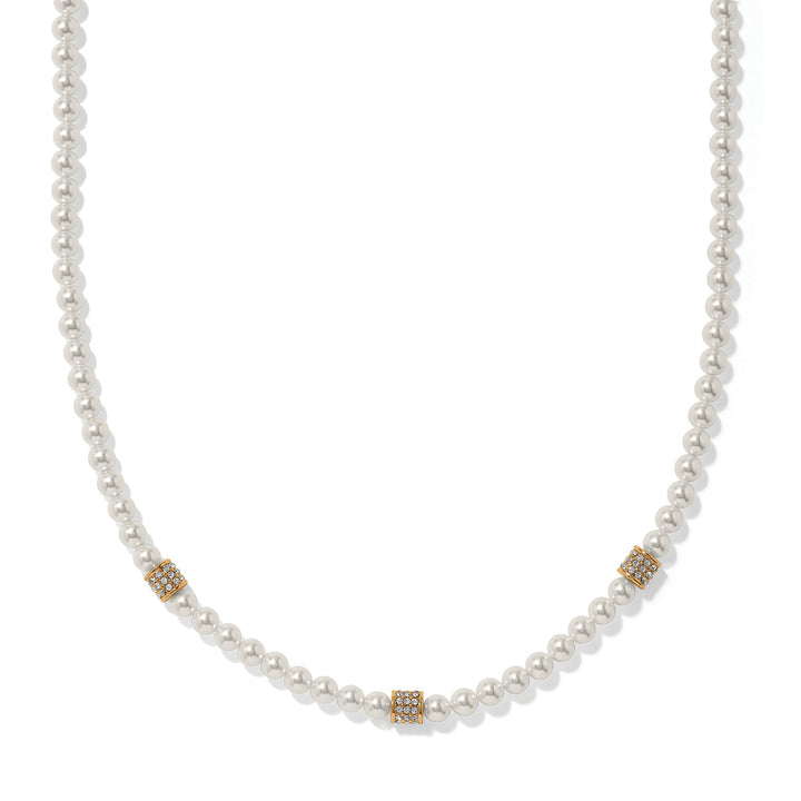Brighton Meridian Petite Pearl Station Necklace-01-Jewelry-Brighton-Market Street Nest, Fashionable Clothing, Shoes and Home Décor Located in Mabank, TX