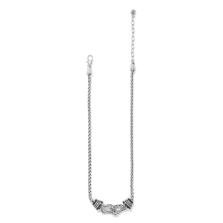 Brighton Meridian Ventus Necklace Silver- Black-Necklaces-Brighton-Market Street Nest, Fashionable Clothing, Shoes and Home Décor Located in Mabank, TX