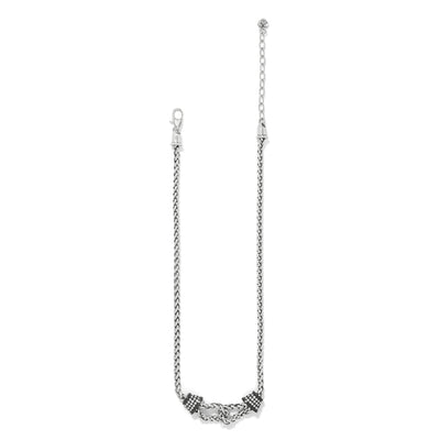 Brighton Meridian Ventus Necklace Silver- Black-Necklaces-Brighton-Market Street Nest, Fashionable Clothing, Shoes and Home Décor Located in Mabank, TX