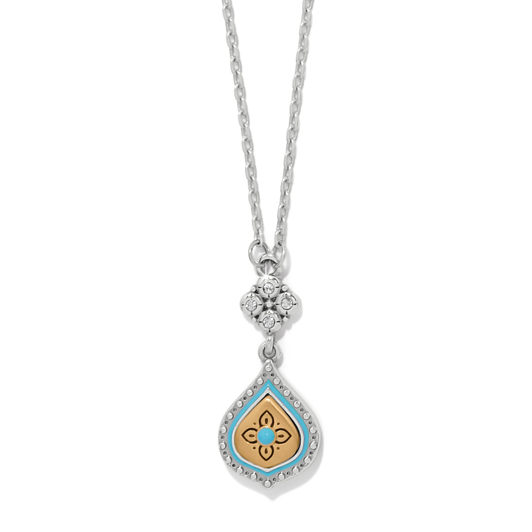 Brighton Mosaic Cerrillos Petite Teardrop Necklace-Necklaces-Brighton-Market Street Nest, Fashionable Clothing, Shoes and Home Décor Located in Mabank, TX