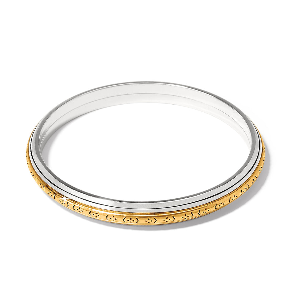 Brighton Mosaic Two Tone Bangle-Bracelets-Brighton-Market Street Nest, Fashionable Clothing, Shoes and Home Décor Located in Mabank, TX