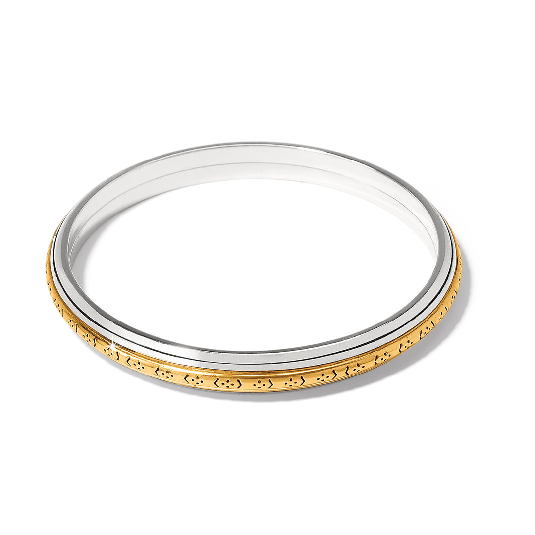 Brighton Mosaic Two Tone Bangle-Bracelets-Brighton-Market Street Nest, Fashionable Clothing, Shoes and Home Décor Located in Mabank, TX