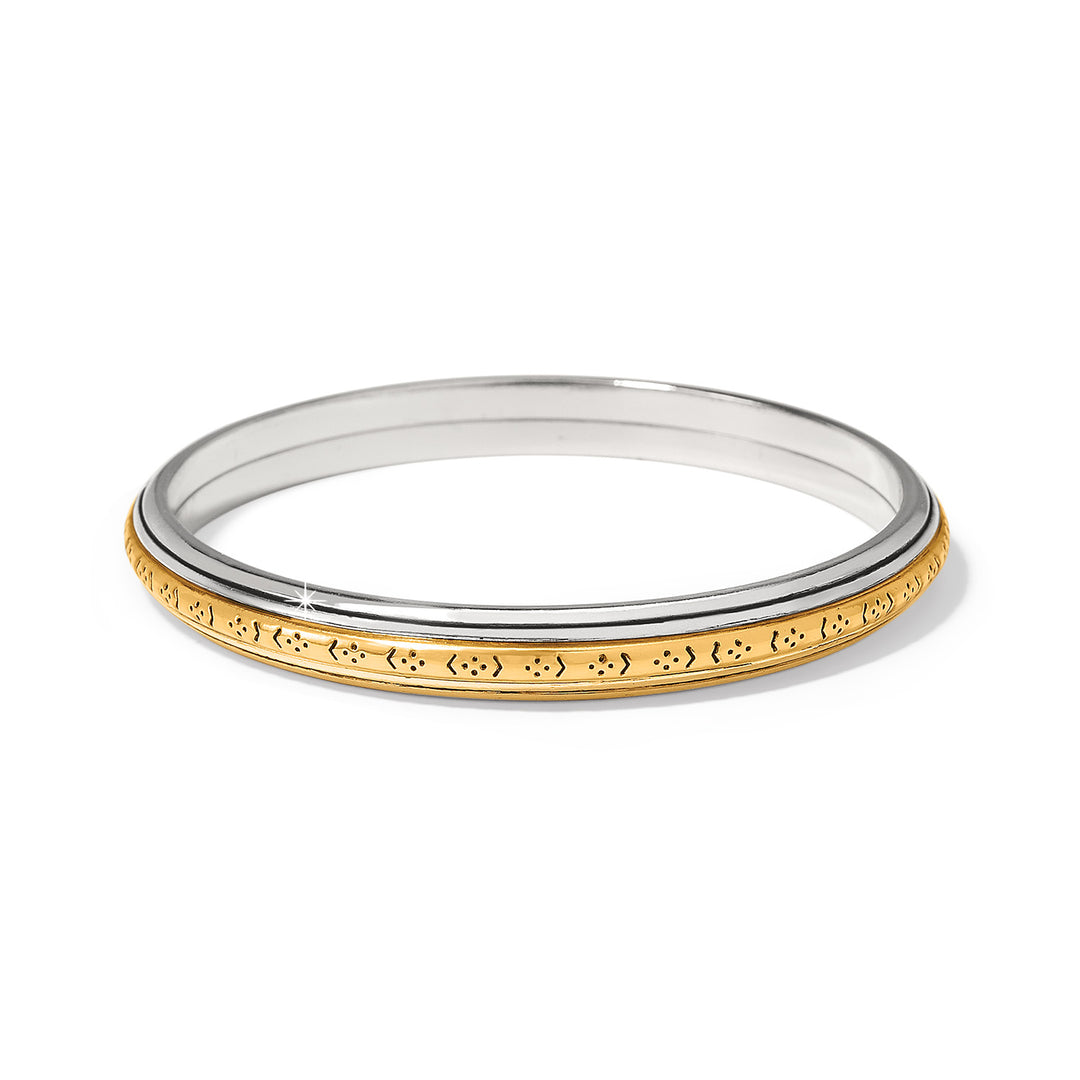 Brighton Mosaic Two Tone Bangle-Bracelets-Brighton-Market Street Nest, Fashionable Clothing, Shoes and Home Décor Located in Mabank, TX