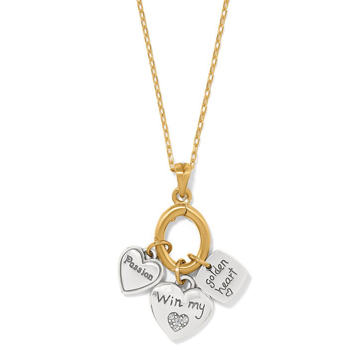 Brighton One Heart Charm Necklace-Necklaces-Brighton-Market Street Nest, Fashionable Clothing, Shoes and Home Décor Located in Mabank, TX
