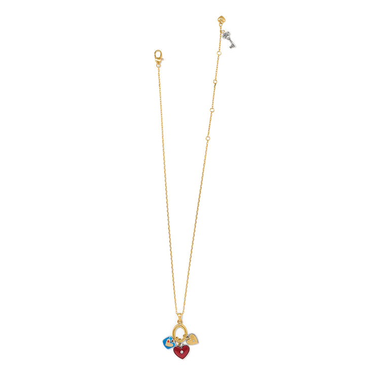 Brighton One Heart Charm Necklace-Necklaces-Brighton-Market Street Nest, Fashionable Clothing, Shoes and Home Décor Located in Mabank, TX