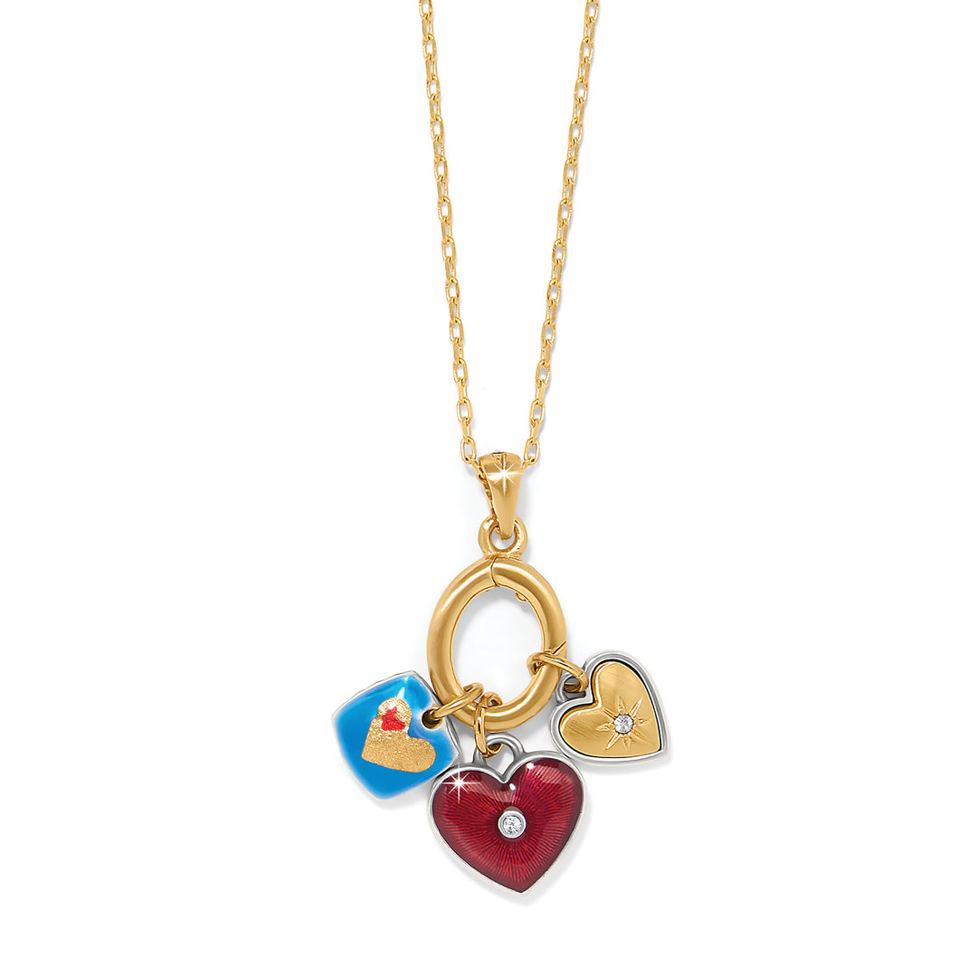 Brighton One Heart Charm Necklace-Necklaces-Brighton-Market Street Nest, Fashionable Clothing, Shoes and Home Décor Located in Mabank, TX
