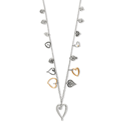 Brighton One Heart Large Long Necklace-Necklaces-Brighton-Market Street Nest, Fashionable Clothing, Shoes and Home Décor Located in Mabank, TX