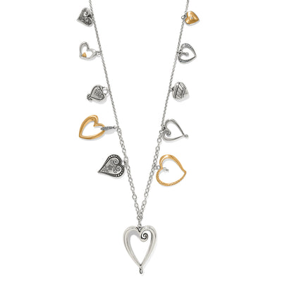 Brighton One Heart Large Long Necklace-Necklaces-Brighton-Market Street Nest, Fashionable Clothing, Shoes and Home Décor Located in Mabank, TX