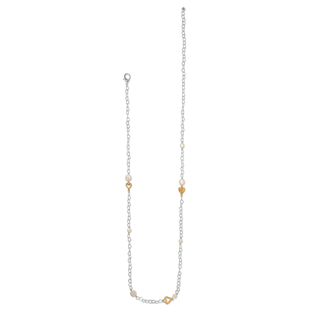 Brighton One Heart Pearl Long Necklace-01-Jewelry-Brighton-Market Street Nest, Fashionable Clothing, Shoes and Home Décor Located in Mabank, TX
