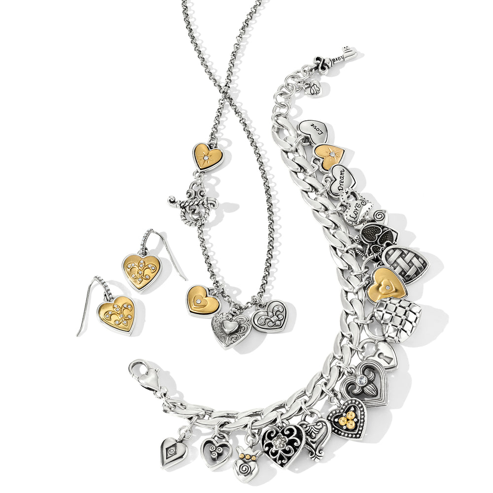 Brighton One Heart Short Necklace-Necklaces-Brighton-Market Street Nest, Fashionable Clothing, Shoes and Home Décor Located in Mabank, TX