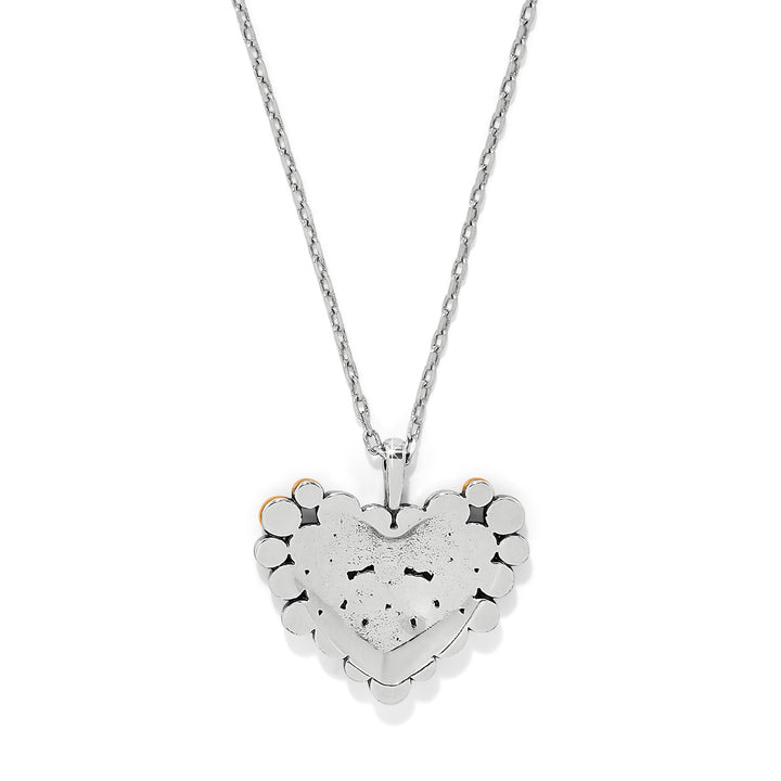 Brighton Pebble Edge Heart Necklace-Necklaces-Brighton-Market Street Nest, Fashionable Clothing, Shoes and Home Décor Located in Mabank, TX