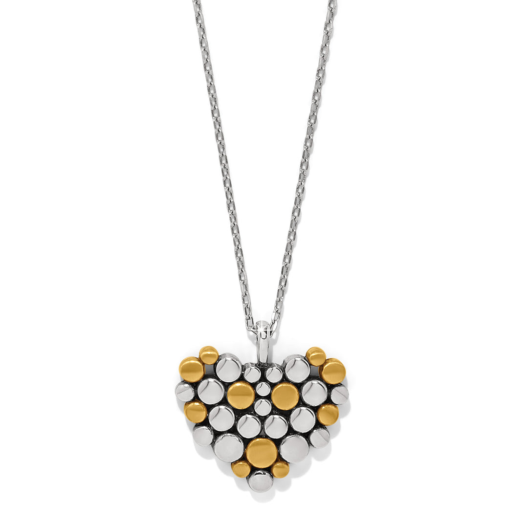 Brighton Pebble Edge Heart Necklace-Necklaces-Brighton-Market Street Nest, Fashionable Clothing, Shoes and Home Décor Located in Mabank, TX