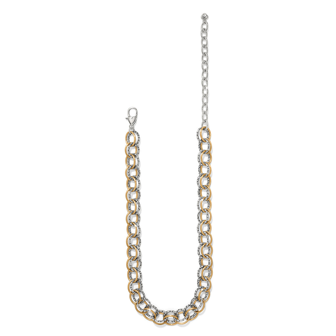 Brighton Pebble Link Two Tone Necklace-Necklaces-Brighton-Market Street Nest, Fashionable Clothing, Shoes and Home Décor Located in Mabank, TX