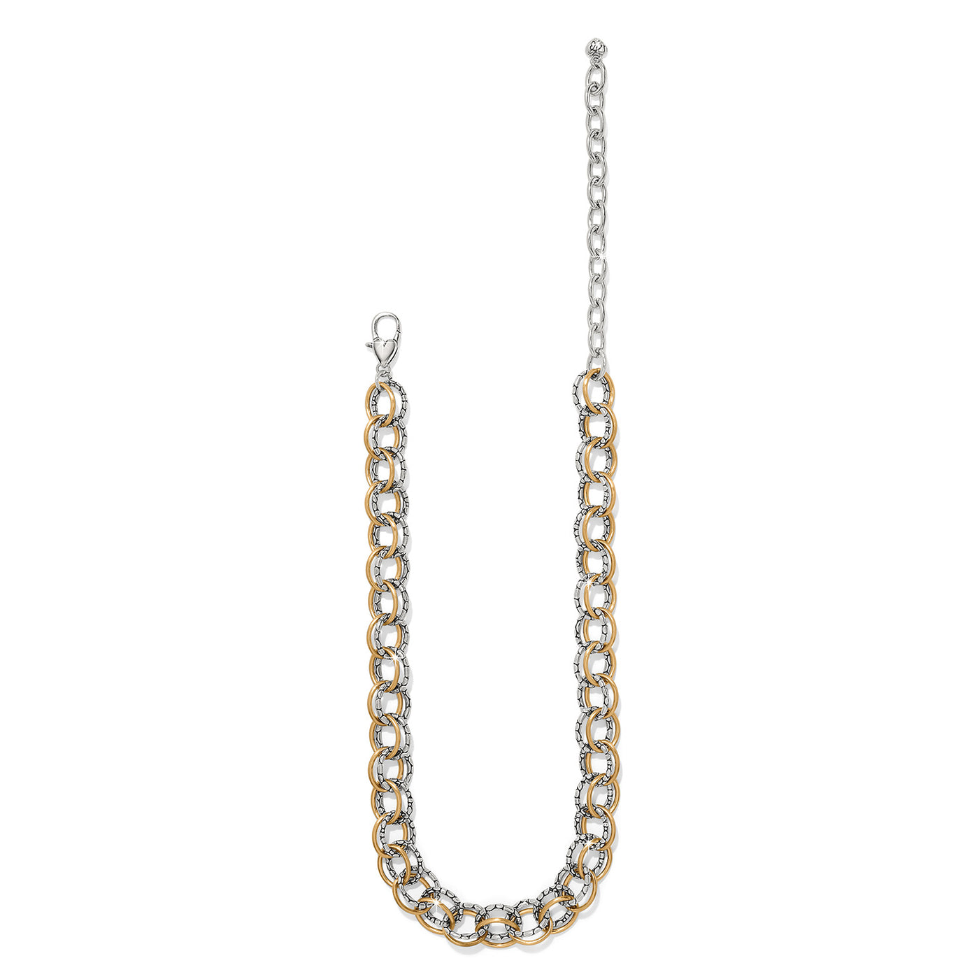 Brighton Pebble Link Two Tone Necklace-Necklaces-Brighton-Market Street Nest, Fashionable Clothing, Shoes and Home Décor Located in Mabank, TX