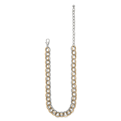 Brighton Pebble Link Two Tone Necklace-Necklaces-Brighton-Market Street Nest, Fashionable Clothing, Shoes and Home Décor Located in Mabank, TX