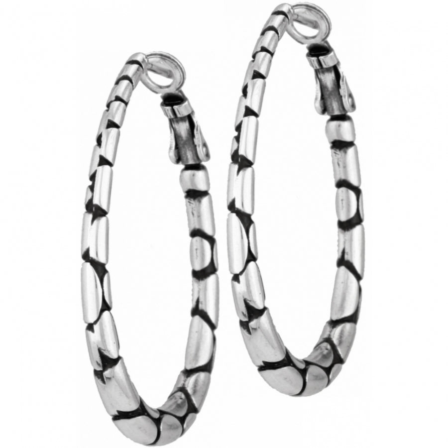 Pebble Oval Hoop Earrings-Earrings-Brighton-Market Street Nest, Fashionable Clothing, Shoes and Home Décor Located in Mabank, TX