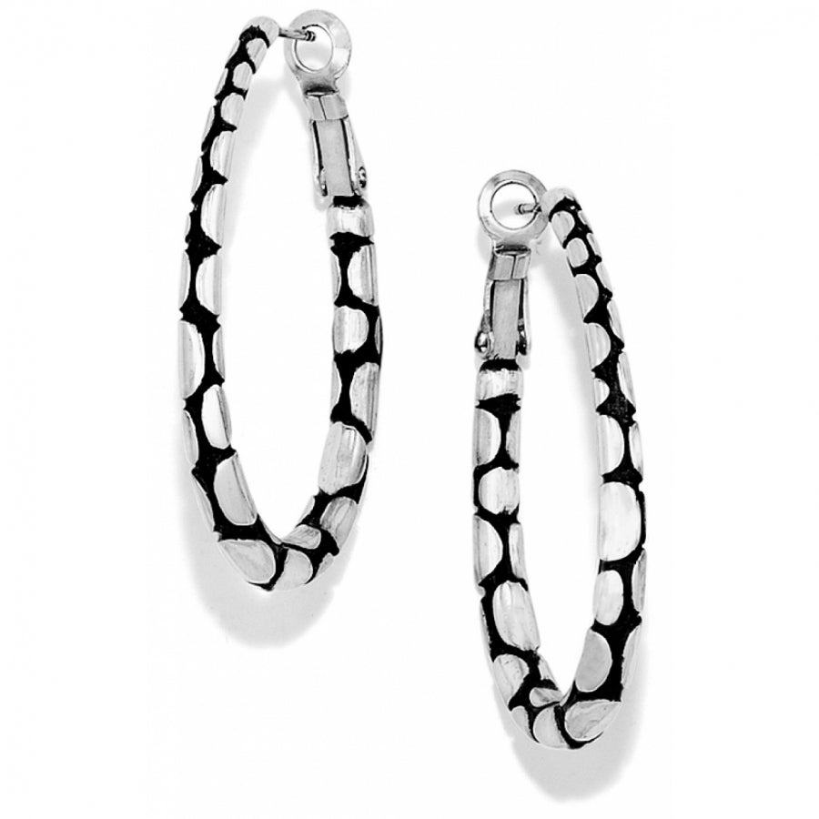 Pebble Oval Hoop Earrings-Earrings-Brighton-Market Street Nest, Fashionable Clothing, Shoes and Home Décor Located in Mabank, TX