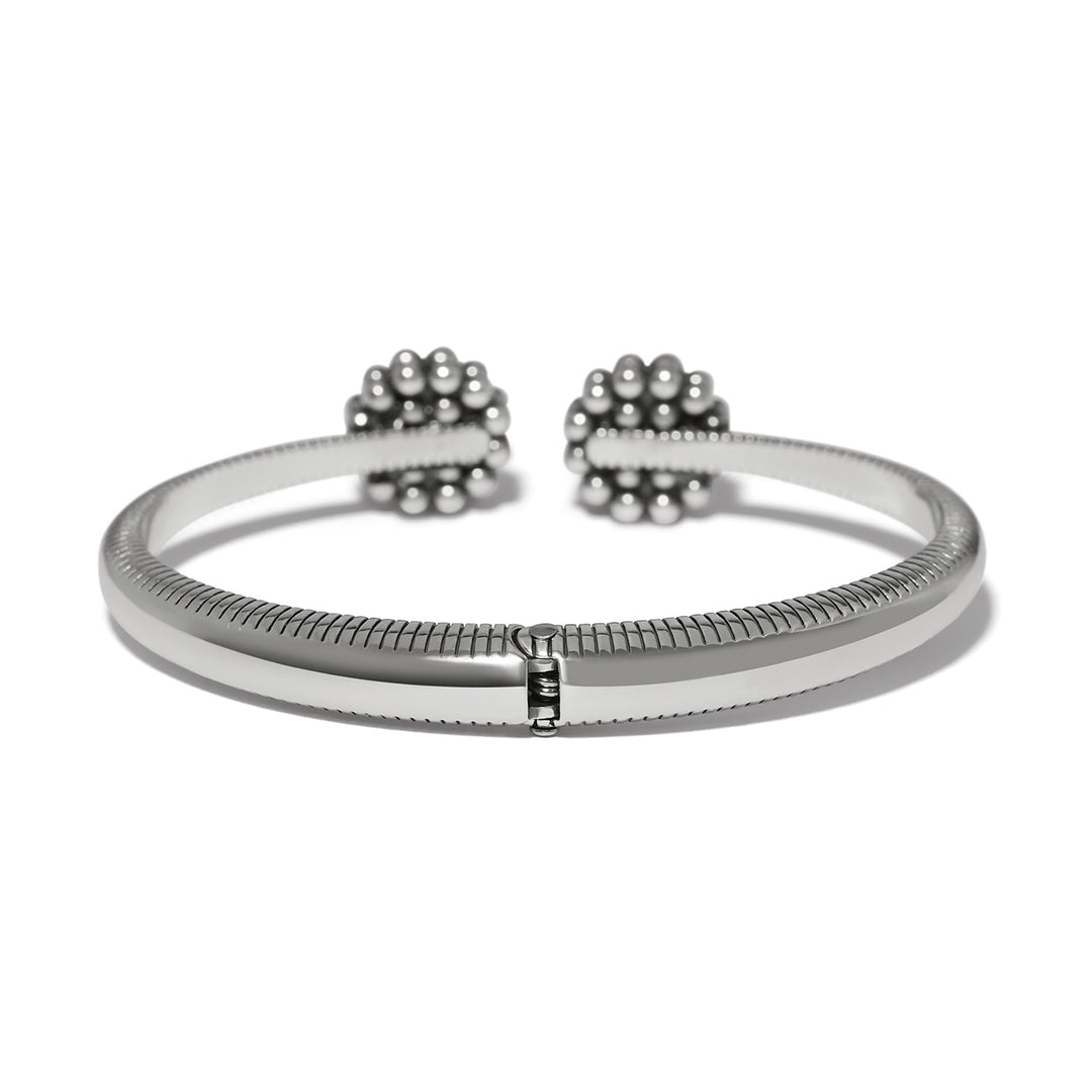 Brighton Pretty Tough Blossom Open Hinged Bangle-01-Jewelry-Brighton-Market Street Nest, Fashionable Clothing, Shoes and Home Décor Located in Mabank, TX
